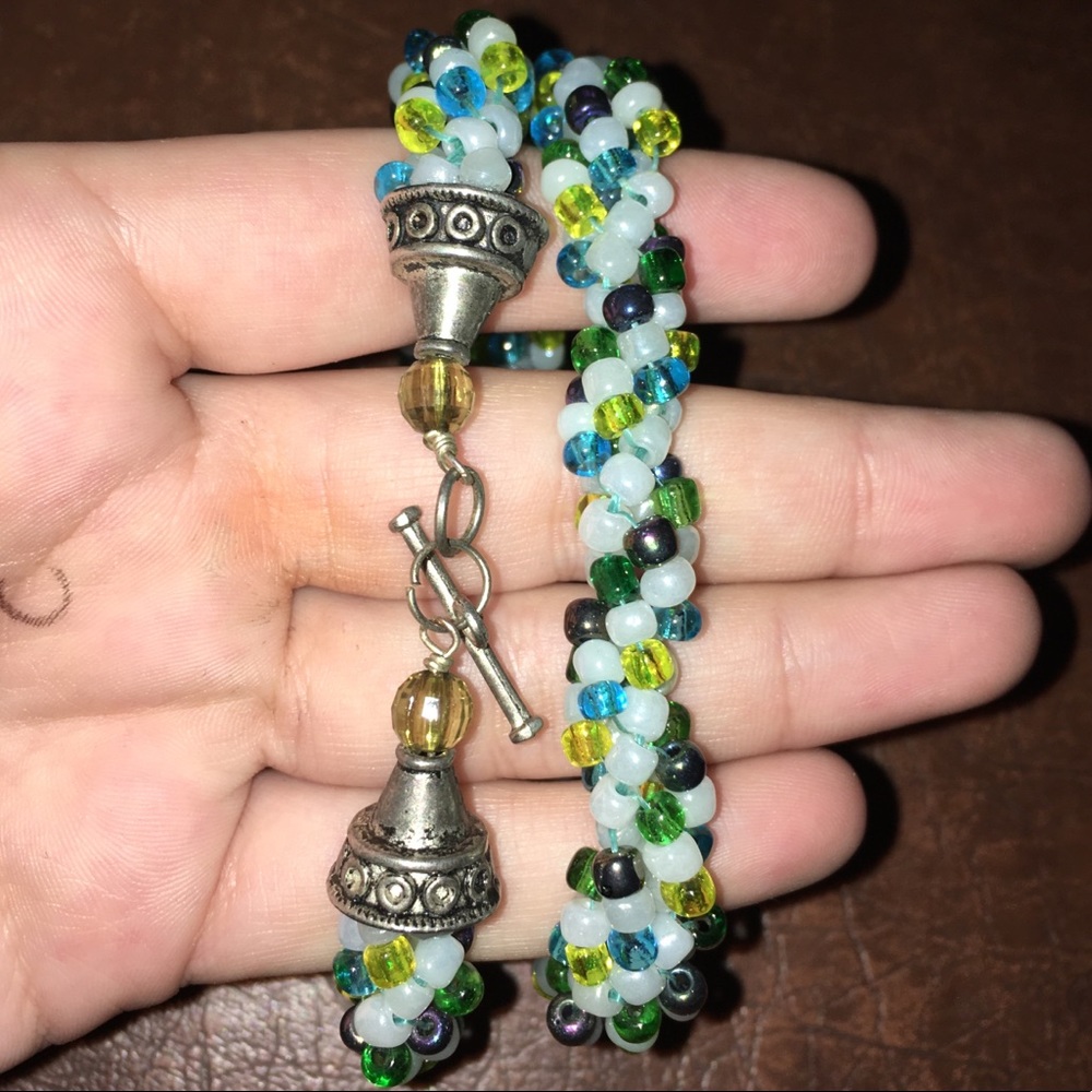Colorful handmade beaded necklace/bracelet